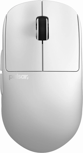 Pulsar Gaming Gears X2H Mini Wireless Gaming Mouse, Ultra Lightweight 1.83 oz (52 g), Symmetrical, Optical Switch, 2.4 Ghz 1 ms, 26000 DPI, PAW3395 Sensor (Mini, Wireless, White)