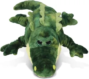 Puzzled DolliBu Plush Alligator Stuffed Animal - Soft Huggable Green Alligator, Adorable Playtime Gator Plush Toy, Cute Wild Life Cuddle Gift for Kids and Adults - 18 Inch