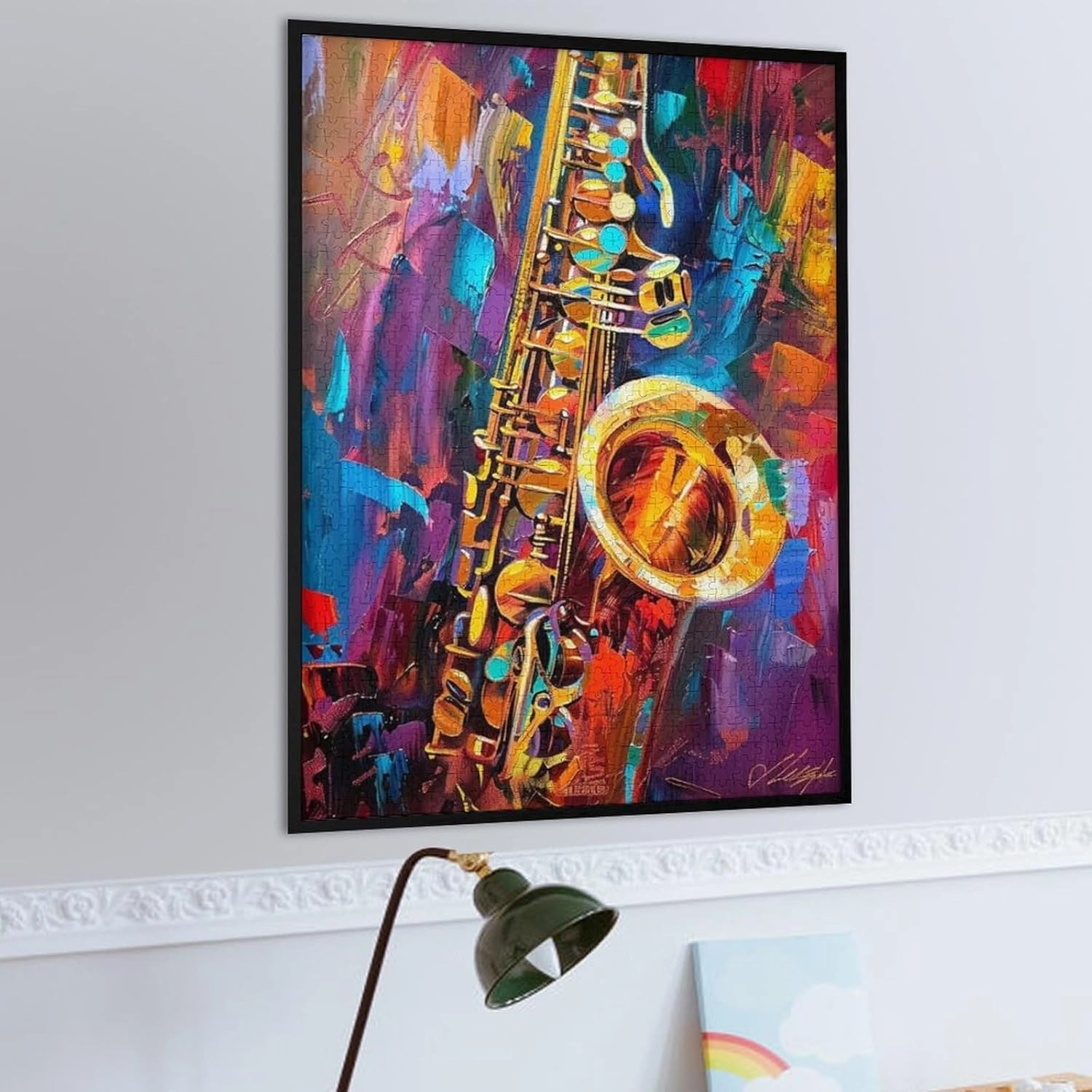 Puzzles for Adults 1000 Pieces - Musical Instruments Funny Saxophone Puzzles for Family Games, Puzzle for Gifts, Funny Puzzle for Education