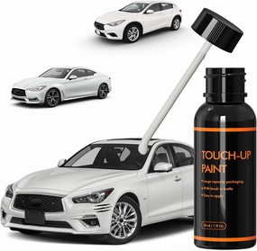 QAB Majestic White Touch Up Paint for Infiniti, DIY Car Paint Scratch Repair Kit, Automotive Paint, Quick & Easy Fix Scratch Repair for Q30/Q50/Q60/Q70/QX30/QX50/QX60/QX70/QX80