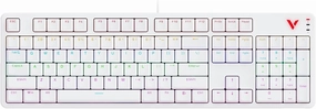Rapoo V500Pro Full-Size Mechanical Gaming Keyboard, 104 Keys Anti-Ghosting, Customizable Rainbow RGB Backlit, Multimedia Hotkeys, Removable Top Case, USB-C, Heavy Duty, 2024 Edition, Brown Switch