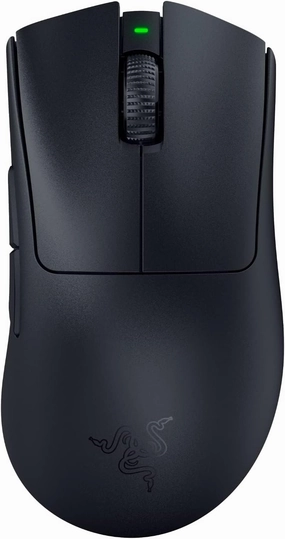 Razer DeathAdder V3 Pro Wireless Gaming Mouse: 63g Ultra Lightweight - Fast Optical Switches Gen-3 - HyperSpeed Wireless - 5 Programmable Buttons - 90 Hr Battery - Black (Renewed)