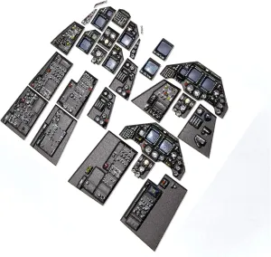 Red Fox Studio RFSQS-32112 1/32 General Dynamics F-16I Sufa Pre-Colored 3D Instrument Panel (for Academy) Plastic Model Parts