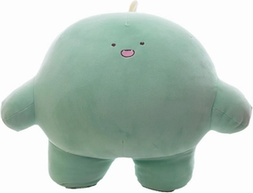 REFAHB 15.7 inch Cute Dinosaur Plush Stuffed Animal Body Pillow Fat Cartoon Cylindrical Body Pillows for Kids, Super Soft Hugging Toy Gifts for Bedding, Kids Sleeping Nap Kawaii Pillow