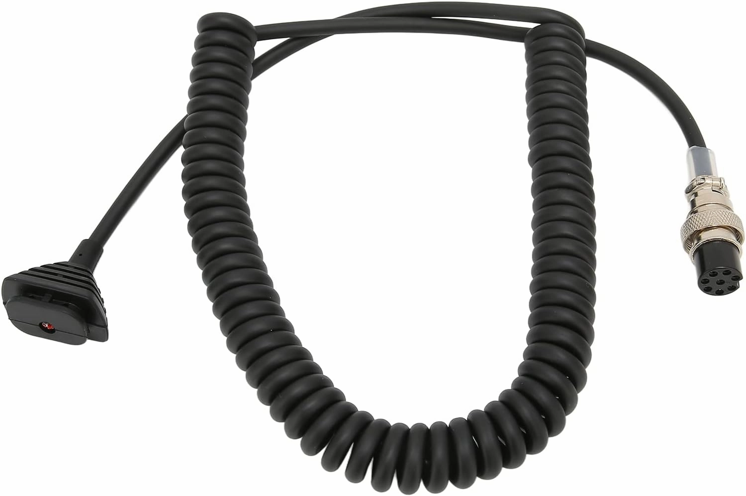 Replacement Hand Microphone Cable for Alinco DR-03 DR-06 DR-135 DR-235 DR-435 DR-635, Stretchable Speaker Mic Cable Cord Plug and Play