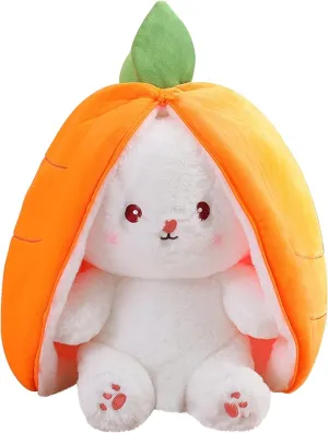 Reversible Carrot Bunny Cuddly Toy
