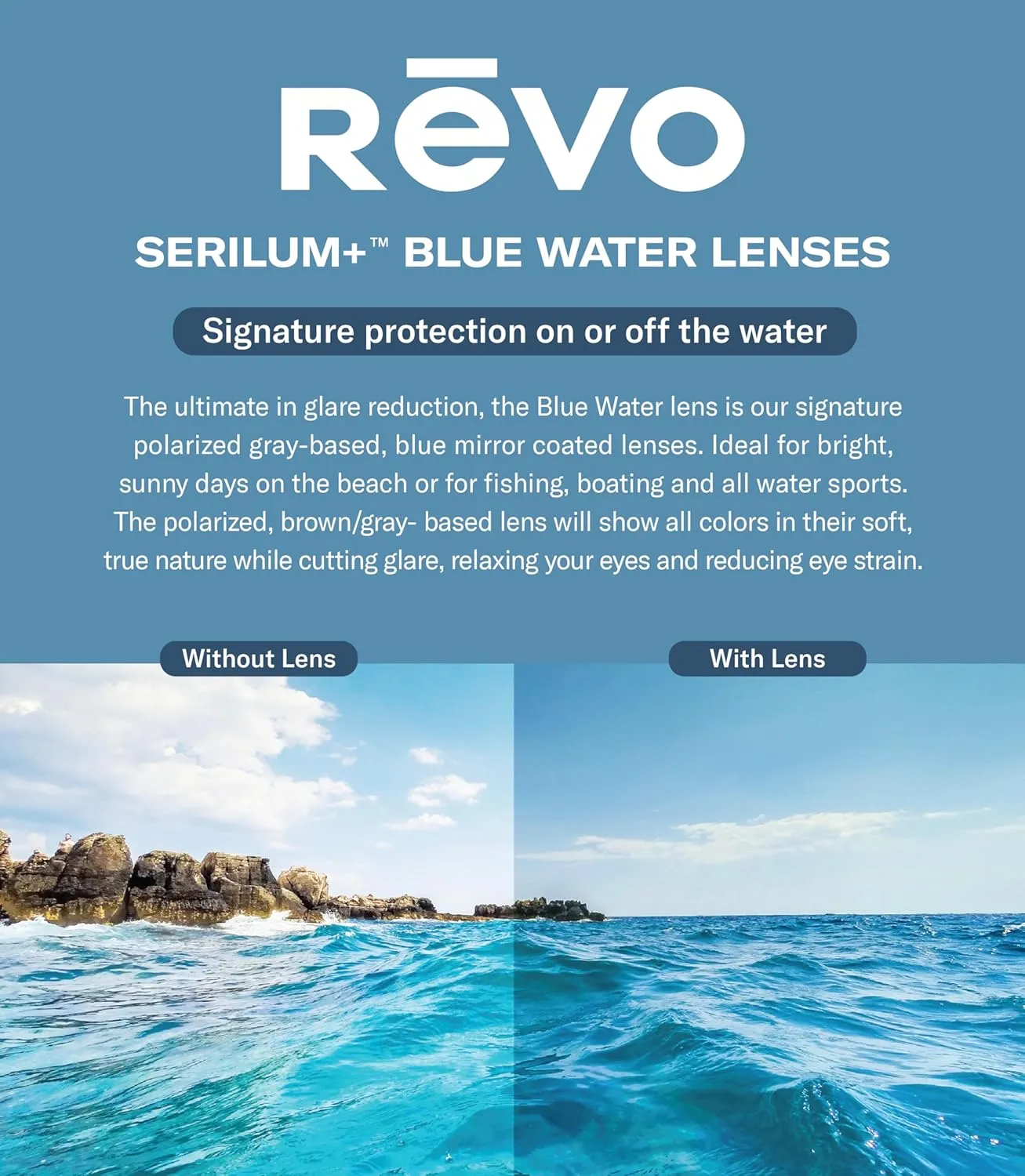 Revo Sunglasses Caper: Polarized Lens with Bendable Performance Wrap Frame