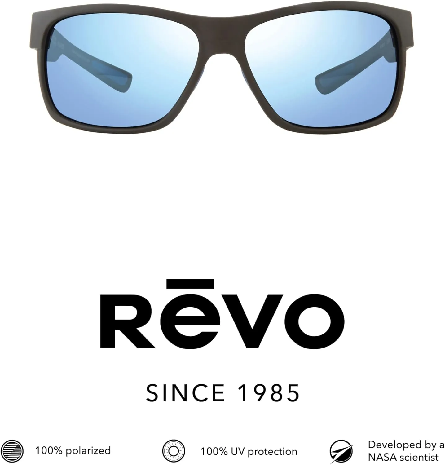 Revo Sunglasses Espen: Polarized Lens with Bendable Rectangle Wrap Frame