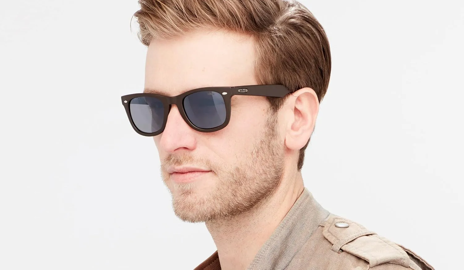 Revo Sunglasses Forge: Polarized Lens with Bendable Rectangle Wrap Frame