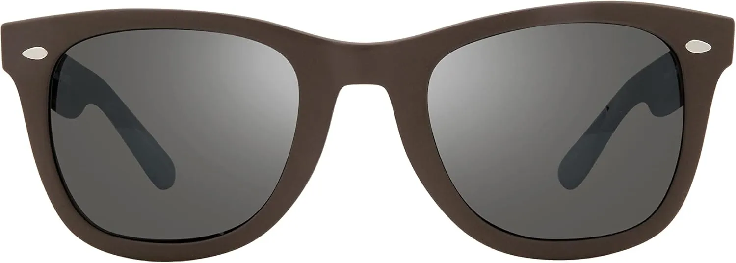 Revo Sunglasses Forge: Polarized Lens with Bendable Rectangle Wrap Frame