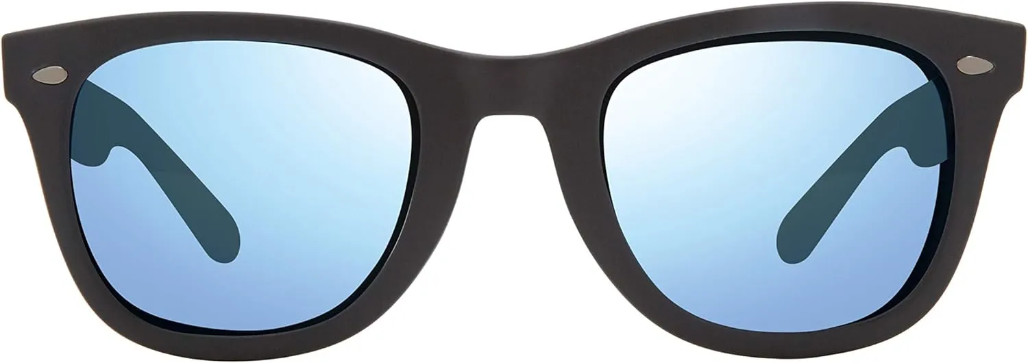 Revo Sunglasses Forge: Polarized Lens with Bendable Rectangle Wrap Frame