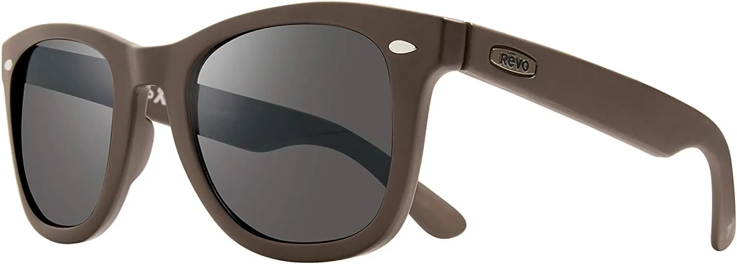 Revo Sunglasses Forge: Polarized Lens with Bendable Rectangle Wrap Frame