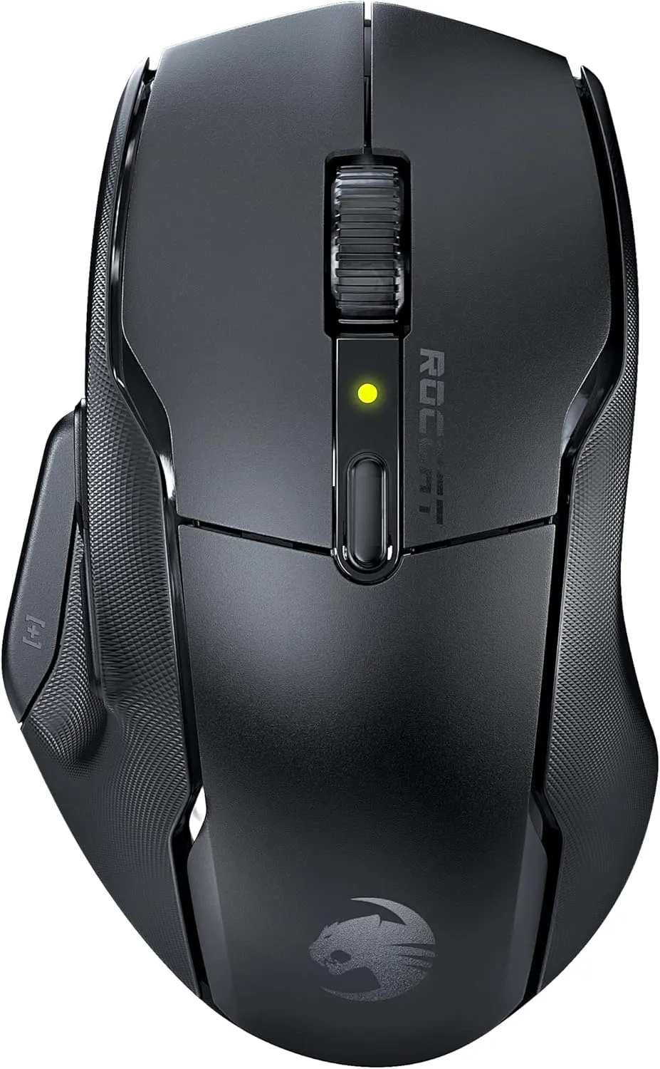 ROCCAT Kone Air - Wireless Ergonomic Gaming Mouse With 800-hour Battery Life, 19K DPI Optical Sensor, Double-Injected Rubber Side Grips, Programmable Button Design & Titan Optical Switches - Black