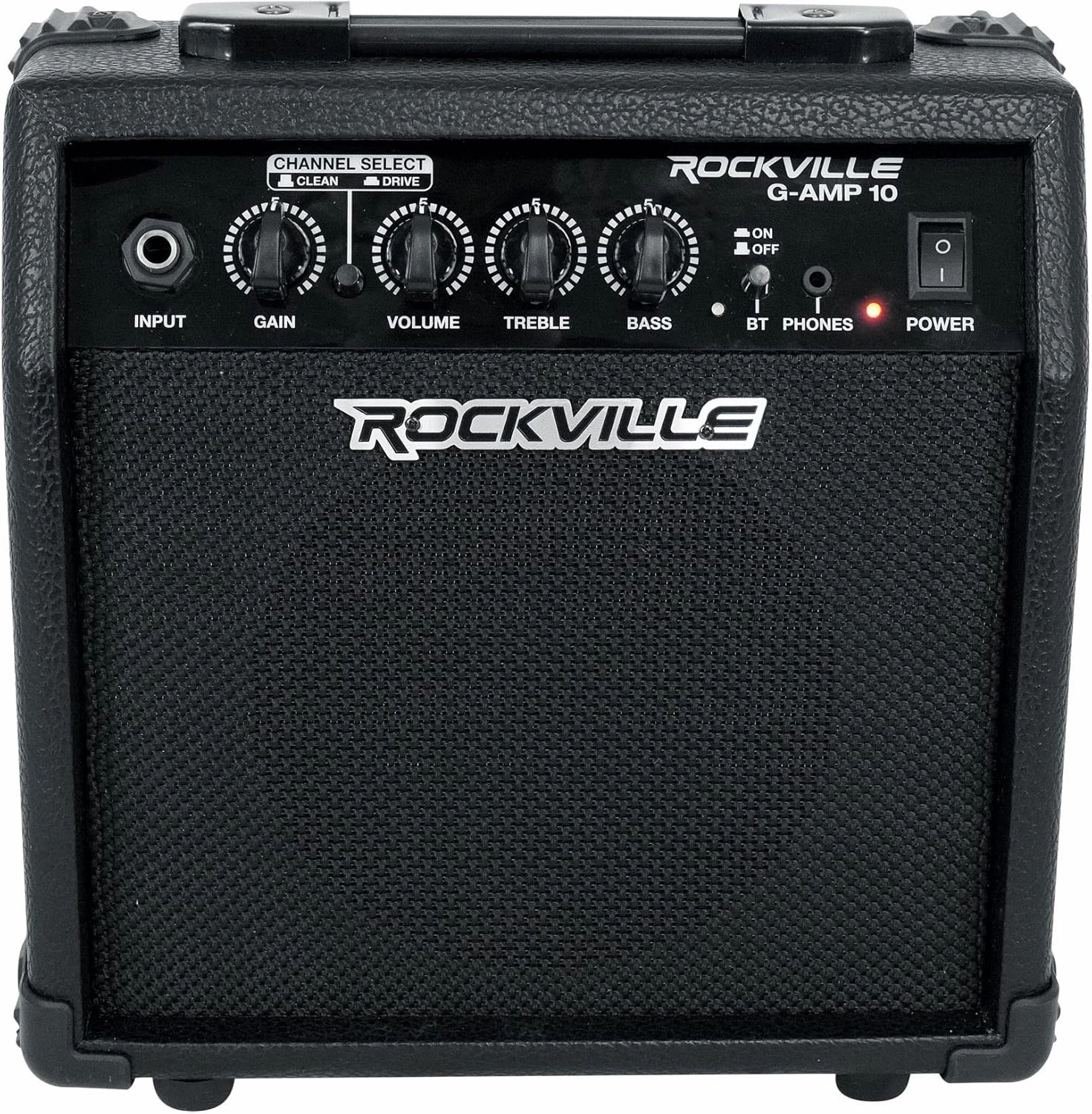 Rockville G-AMP 10 Watt Guitar Amplifier Amp with Bluetooth   Clean/Distortion