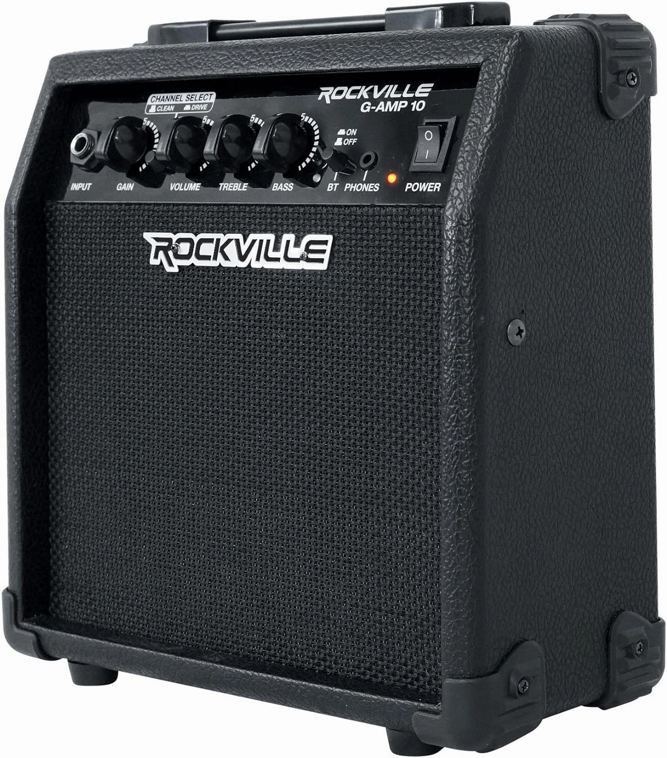 Rockville G-AMP 10 Watt Guitar Amplifier Amp with Bluetooth   Clean/Distortion