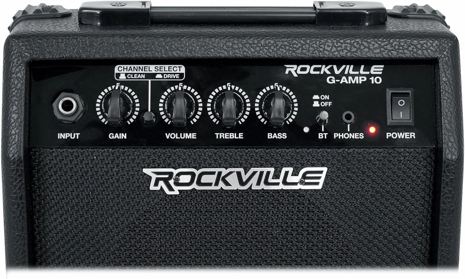 Rockville G-AMP 10 Watt Guitar Amplifier Amp with Bluetooth   Clean/Distortion