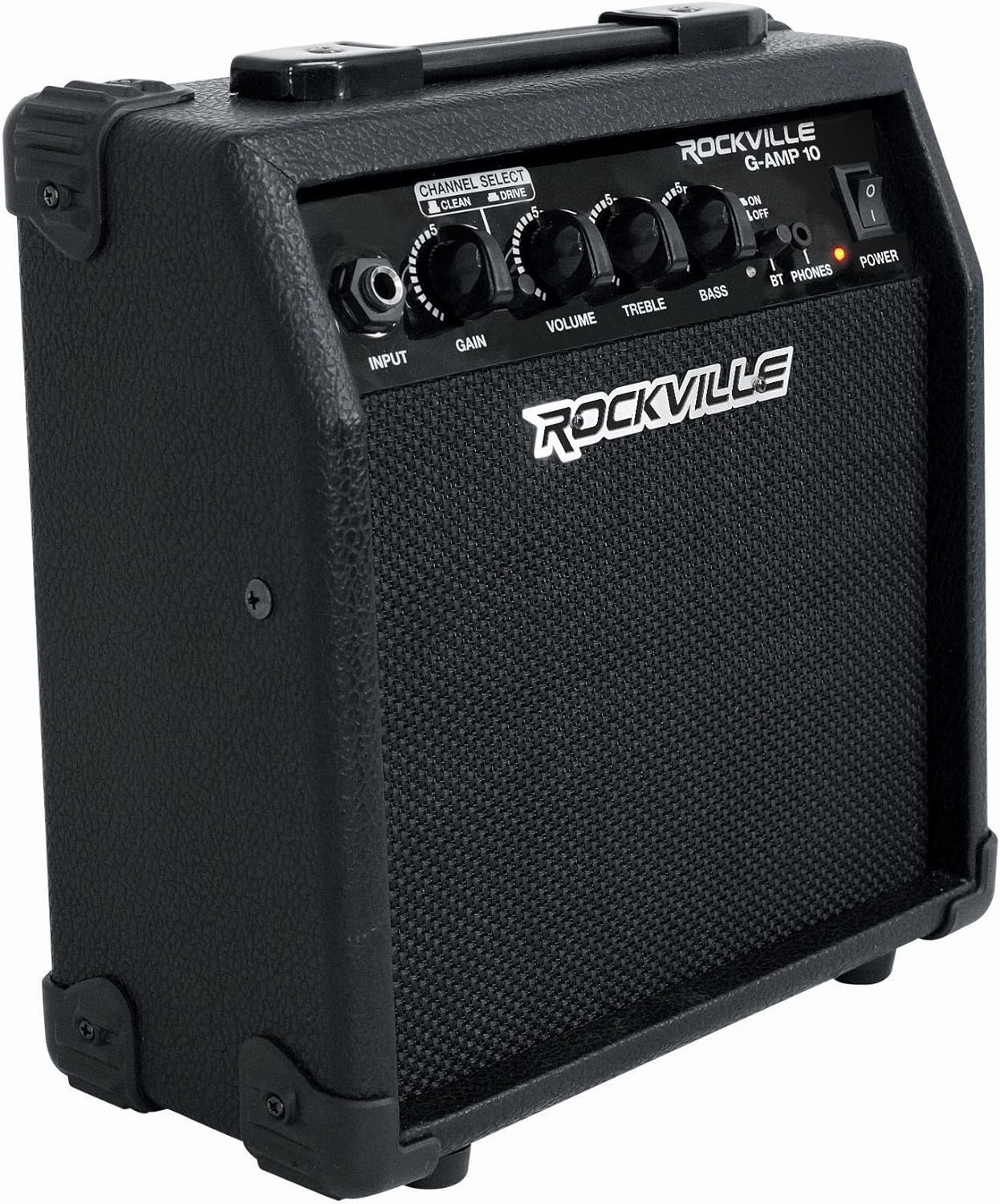 Rockville G-AMP 10 Watt Guitar Amplifier Amp with Bluetooth   Clean/Distortion