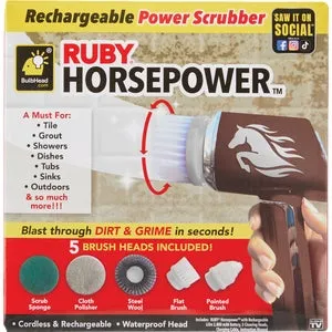 Ruby Horsepower Handheld Cordless Power Scrubber