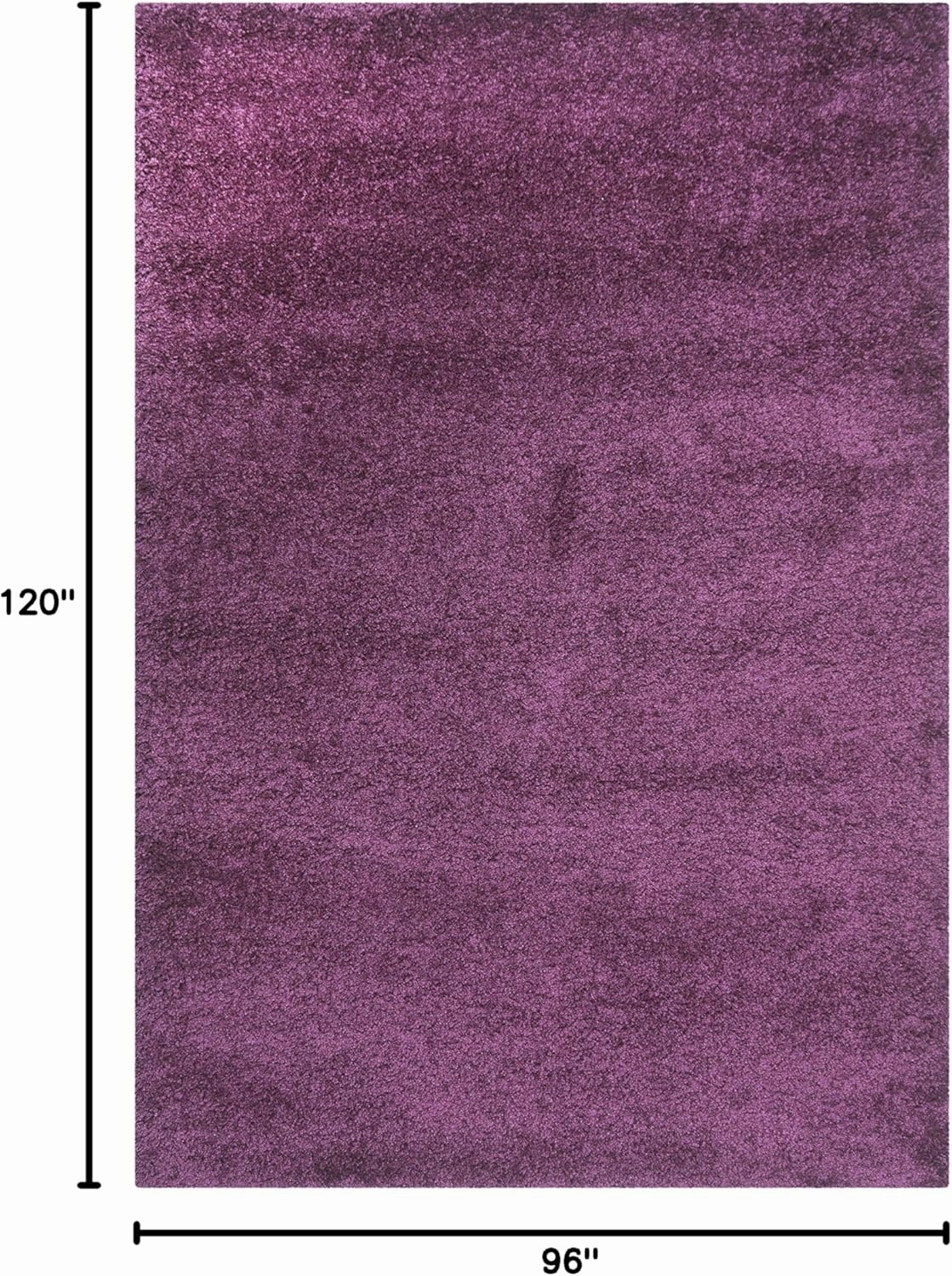 SAFAVIEH California Shag Collection Area Rug - 8' x 10', Purple, Non-Shedding & Easy Care, 2-inch Thick Ideal for High Traffic Areas in Living Room, Bedroom (SG151-7373)