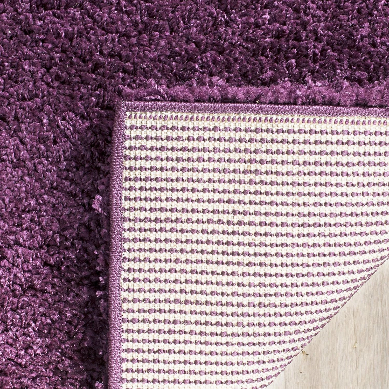 SAFAVIEH California Shag Collection Area Rug - 8' x 10', Purple, Non-Shedding & Easy Care, 2-inch Thick Ideal for High Traffic Areas in Living Room, Bedroom (SG151-7373)