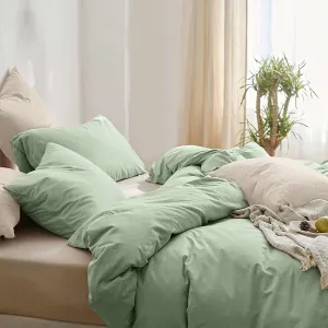 Sage Green Comforter Full Size, 3 Piece Soft Modern Bedding Set, Lightweight All Season Fluffy Bed Alternative Down Comforter with 2 Pillow Shams for Women Men