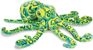 Sea Life Plush - Realistic Stuffed Animal Gift for Kids All Ages, Ocean Marine Creature Plushie, Christmas Birthday Gifts (Blue Octopus, 13") (19" Long)