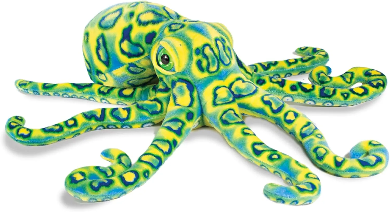 Sea Life Plush - Realistic Stuffed Animal Gift for Kids All Ages, Ocean Marine Creature Plushie, Christmas Birthday Gifts (Blue Octopus, 13") (19" Long)