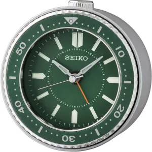 Seiko Mai Bedroom Alarm Clock, Metallic Green