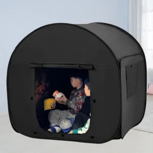 Sensory Tent for Kids & Adults with Autism, ADHD, SPD - CPC Certification Large Size 47x47in Calm Corner Helps Children Relax, Reduce Anxiety & Improve Focus - Pop-up Blackout Play Tent