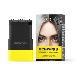 SEVICH Hair Root Touch-Up Stick, Instant Grey Root Cover Up | Dual-Sided Ergonomic Comb Design For Natural Gray Coverage, Long-Lasting Moisturizing Formula With Plant Extracts,15g Medium brown