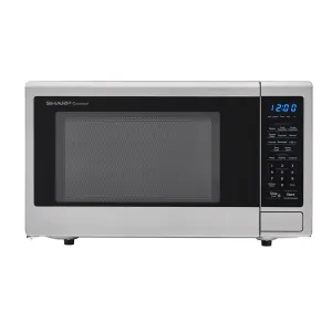 Sharp SMC1132CS 1.1 Cu. Ft. 1000W Sharp Stainless Steel Carousel Countertop Microwave Oven