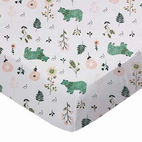 SheetWorld Fitted Pack N Play Playard Sheet Compatible with Maxi COSI Swift Play Yard 31 x 39 inches, 100% Cotton Jersey, Hypoallergenic, Butter Soft, Woodland Bears, Made in USA