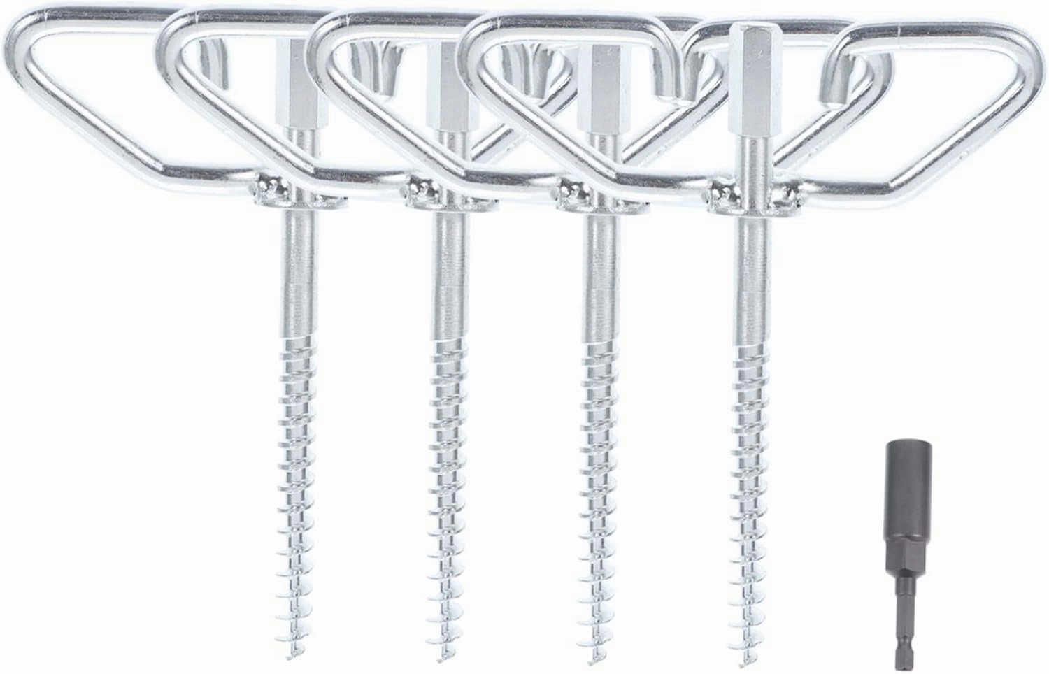 Shelter Accessories 1 Set of Outdoor Anchor Ice Shanty Anchors Steel Tent Stakes High Strength