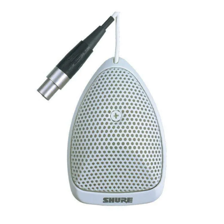 Shure MX391W/C Microflex Condenser Boundary Microphone (White, Cardioid)