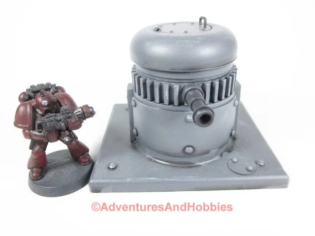 Single Man Armored Gun Bunker Turret T614 Wargame Scenery Terrain 40K 28mm