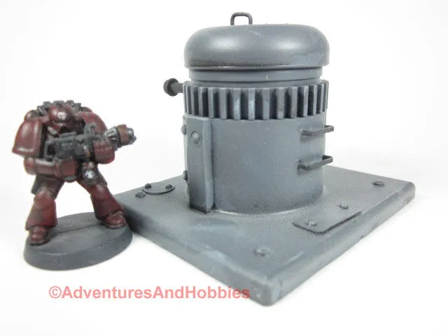 Single Man Armored Gun Bunker Turret T614 Wargame Scenery Terrain 40K 28mm