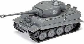 Skill 1 Model Kit Tiger I Tank German Army Snap Together Painted Plastic Model Tank Kit 1/35 Scale by Airfix Quickbuild J6041