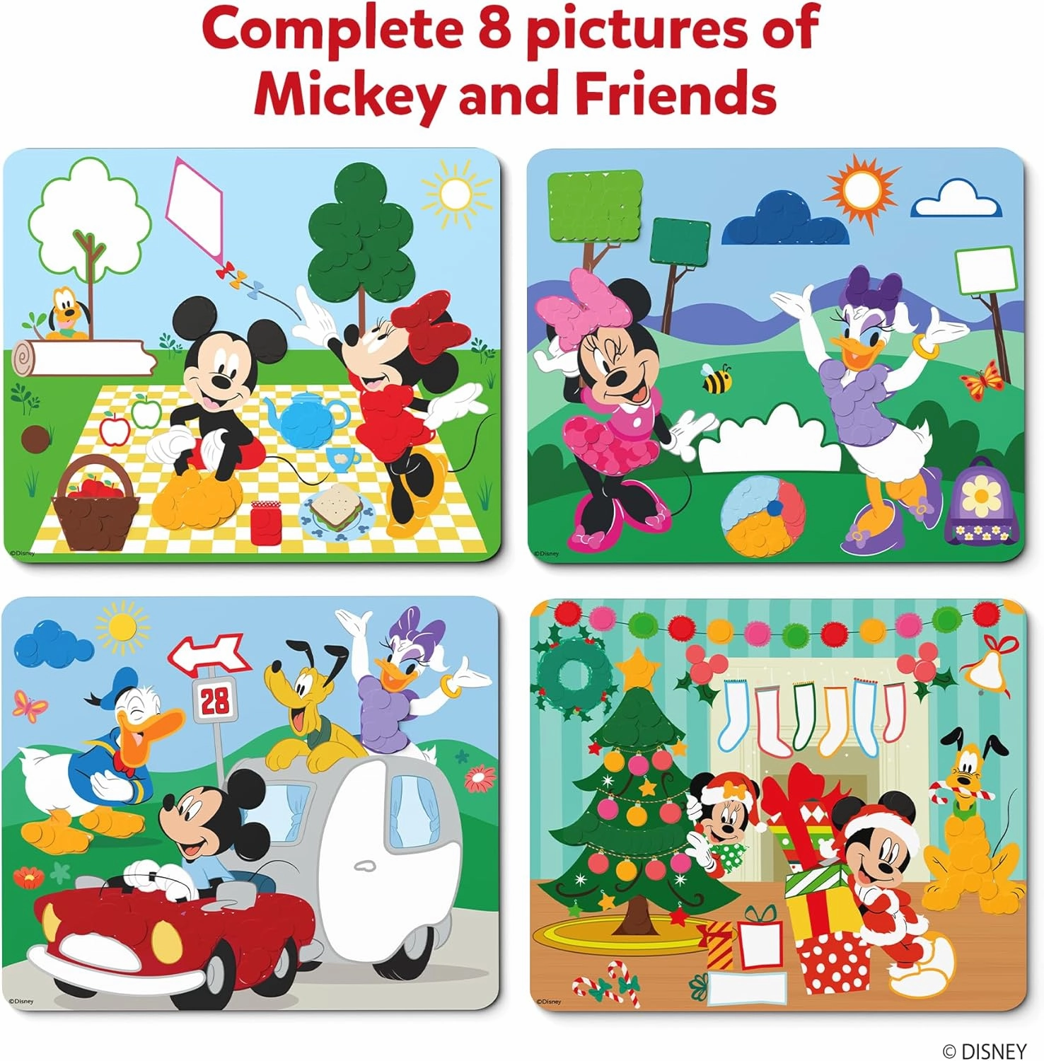 Skillmatics Dot It Sticker Art - Disney Mickey & Friends, Mess-Free Fun for Kids, 500  Stickers, Craft Kits, DIY Scrapbooking Activity, Travel Toys, Gifts for Boys & Girls Ages 3, 4, 5, 6, 7