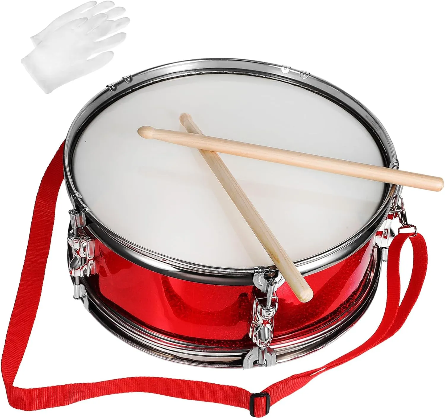 Snare Drum Kit for Boys and Girls Marching Drum Set Drumsticks Belt Gloves for Boys and Girls' Music Education