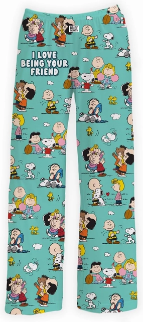 Snoopy Pajama Pants - Comfy Lightweight Unisex Bottoms Ultra Soft Lounge Pants Men Women | Peanuts Novelty Loungewear (S-XXL)