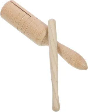 Sosoport 1 Set Percussion Instrument for Wooden Guiro Rod with Sound Enhances Coordination and Motor Skills for Musical Playtime Activities