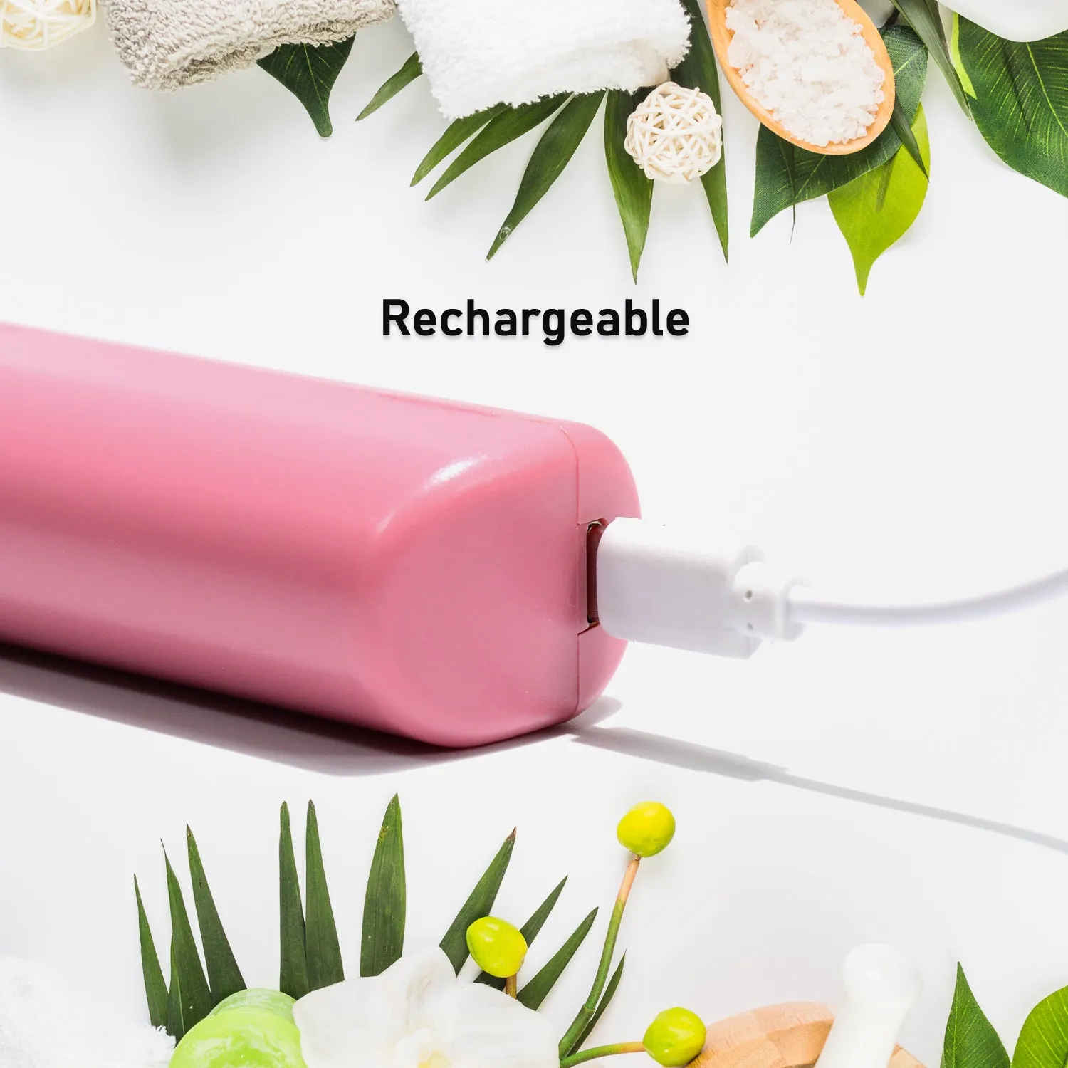 SOVELY Rechargeable Mini Hair Straightener Travel Portable USB Charging Cordless Hair Straightener Brush Three Temperature Adjustments Flat Iron Comb