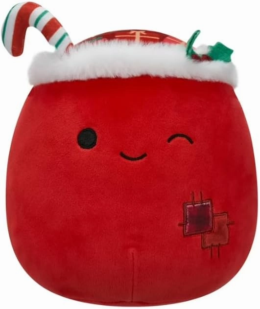 Squishmallows Official 8 inch Carrie The Winking Gift Sack with Patchwork - Child's Ultra Soft Plush Toy