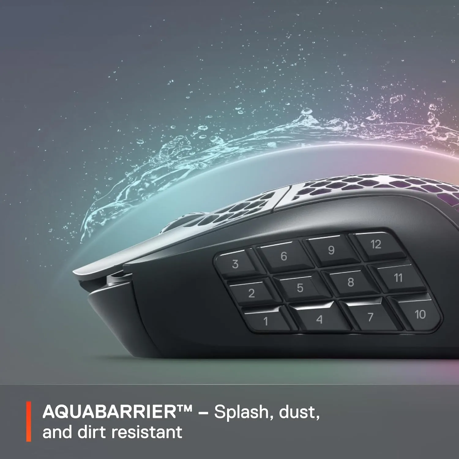 SteelSeries Aerox 9 Wireless - Ultra-Lightweight, 18000 CPI, TrueMove Air Optical Sensor, Water Resistant, 180 Hour Battery, 18 Programmable Buttons