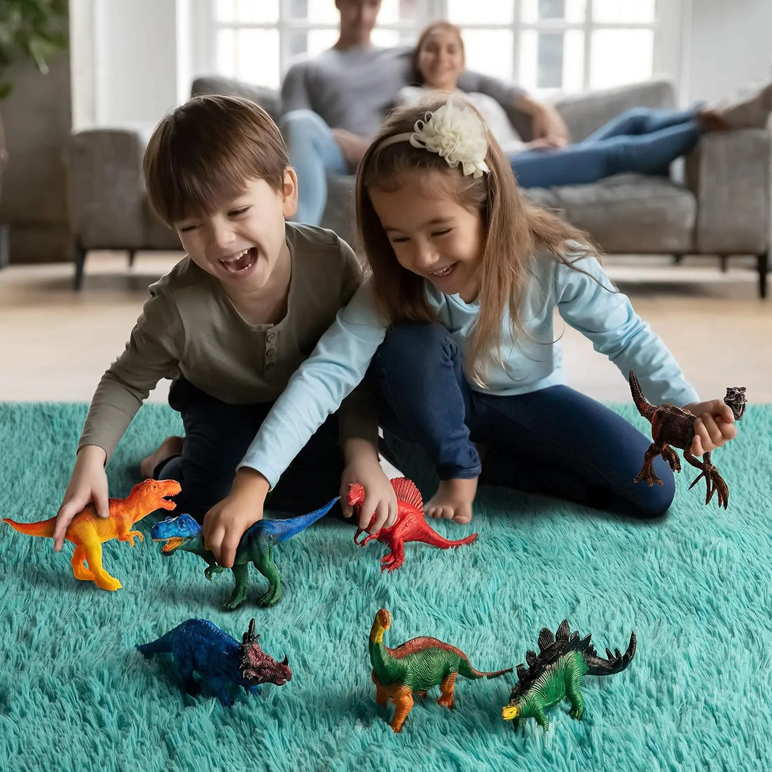 STEM.org Dinosaur Painting Kit for Kids with Dino Trivia-Dinosaur Crafts for Kids Ages 3-5   w/ 2T-Rex Dinosaur Set - Screen Free, Educational Dinosaur Gifts for Boys, Dino Art Projects for Kids 4-6