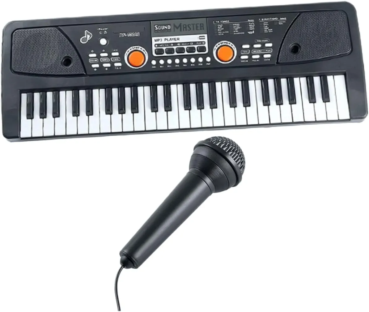 SUPVOX 1 Set Multi Functional Electronic Piano Keyboard with Keys for Beginners Includes Microphone Educational Music Plaything for Birthday