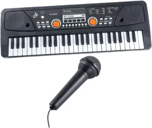 SUPVOX 1 Set Multi Functional Electronic Piano Keyboard with Keys for Beginners Includes Microphone Educational Music Plaything for Birthday