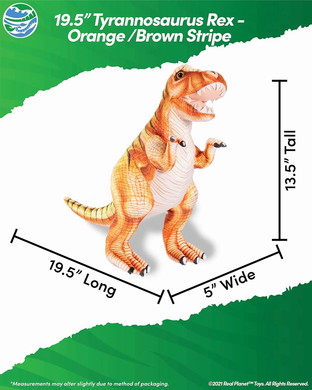 T Rex Stuffed Animal - Realistic Dinosaur Plush Toys, Dino Plushie, Cute Plush, Plush Dinosaur Stuffed Animal (19.5 Long)