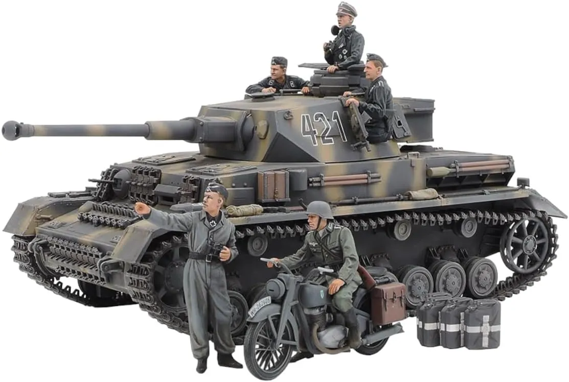 Tamiya 25209 1:35 DT. PzKpfw.IV Ausf.G m. Krad Ost F. - Model Making kit, Plastic kit, Assembly kit, Tank kit