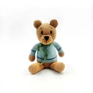 Teddy Bear - Duck Egg Blue, 100% Organic Cotton